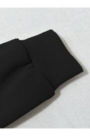 Kız Çocuk Siyah New York Baskılı İkili Takım – Sweatshirt & İspanyol Paça Eşofman Altı - Görsel 14