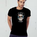 Cute Dog Baskılı Erkek Oversize T-shirt