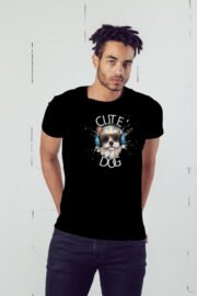 Cute Dog Baskılı Erkek Oversize T-shirt