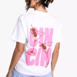 Oversize Kadın CIN CIN Sırt Baskı Detaylı T-Shirt