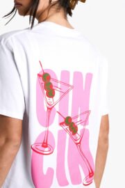 Oversize Kadın CIN CIN Sırt Baskı Detaylı T-Shirt - Görsel 4