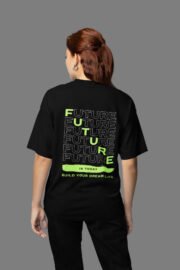 Future Is Today Sırt Baskılı Kadın Oversize T-Shirt