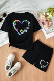 Unisex Çocuk Şortlu Baskılı Yazlık 3-12 Yaş Arası Nefes Alan Takımlar - Görsel 21