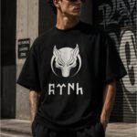 BÖRÜ Sembol Baskılı Oversize Streetwear Unisex Tişört