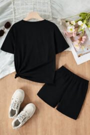 Unisex Çocuk Şortlu Baskılı Yazlık 3-12 Yaş Arası Nefes Alan Takımlar - Görsel 37