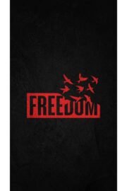 Freedom Yazılı Siyah Oversize Tişört Unisex Sokak Stili Baskılı T-Shirt - Görsel 2