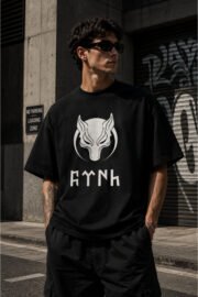 BÖRÜ Sembol Baskılı Oversize Streetwear Unisex Tişört