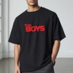 Unisex The Boys Baskılı Oversize Nefes Alan T-Shirt