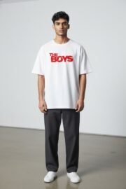 Unisex The Boys Baskılı Oversize Nefes Alan T-Shirt - Görsel 7