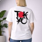 Tokyo Baskılı Oversize Unisex Tişört %100 Pamuk Streetwear