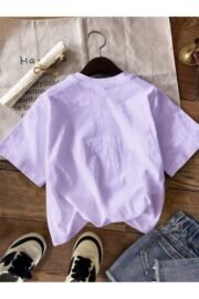 Sevimli Kedi Desenli Çocuk Tişört Eğlenceli Baskılı Regular Fit - Görsel 10