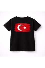Çocuk Tişört Atatürk Baskılı Pamuklu Unisex Günlük Rahat Tişört - Görsel 7