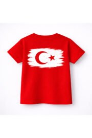 Çocuk Tişört Atatürk Baskılı Pamuklu Unisex Günlük Rahat Tişört - Görsel 12