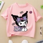 Kuromi Baskılı Kız Çocuk T-Shirt