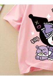 Kuromi Baskılı Kız Çocuk T-Shirt - Görsel 3