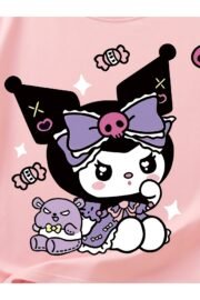 Kuromi Baskılı Kız Çocuk T-Shirt - Görsel 5