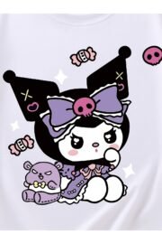 Kuromi Baskılı Kız Çocuk T-Shirt - Görsel 8
