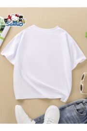 Kuromi Baskılı Kız Çocuk T-Shirt - Görsel 9