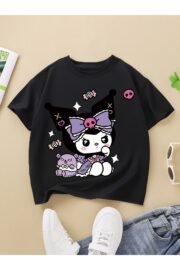 Kuromi Baskılı Kız Çocuk T-Shirt - Görsel 11