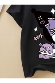 Kuromi Baskılı Kız Çocuk T-Shirt - Görsel 13