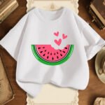 Karpuz Baskılı Çocuk Tişörtü Unisex Tshirt