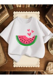 Karpuz Baskılı Çocuk Tişörtü Unisex Tshirt