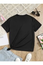Cappybara ve Gökkuşağı Baskılı Çocuk Tshirt Pamuklu - Görsel 3