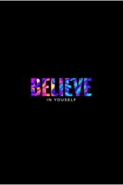 Unisex Oversize Believe In Yourself Baskılı Siyah T-Shirt - Görsel 2