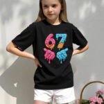 Kız/Erkek Çocuk Altı Yedi Baskılı Basic Penye Tshirt