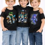 Erkek Çocuk Roblox Baskılı Basic 3'Lü Tshirt