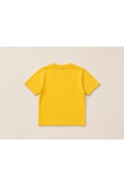 Çocuk Basic Tişört Düz Baskısız Kısa Kollu Günlük Rahat Unisex Tshirt - Görsel 3