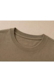 Çocuk Basic Tişört Düz Baskısız Kısa Kollu Günlük Rahat Unisex Tshirt - Görsel 27