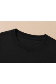 Çocuk Basic Tişört Düz Baskısız Kısa Kollu Günlük Rahat Unisex Tshirt - Görsel 32